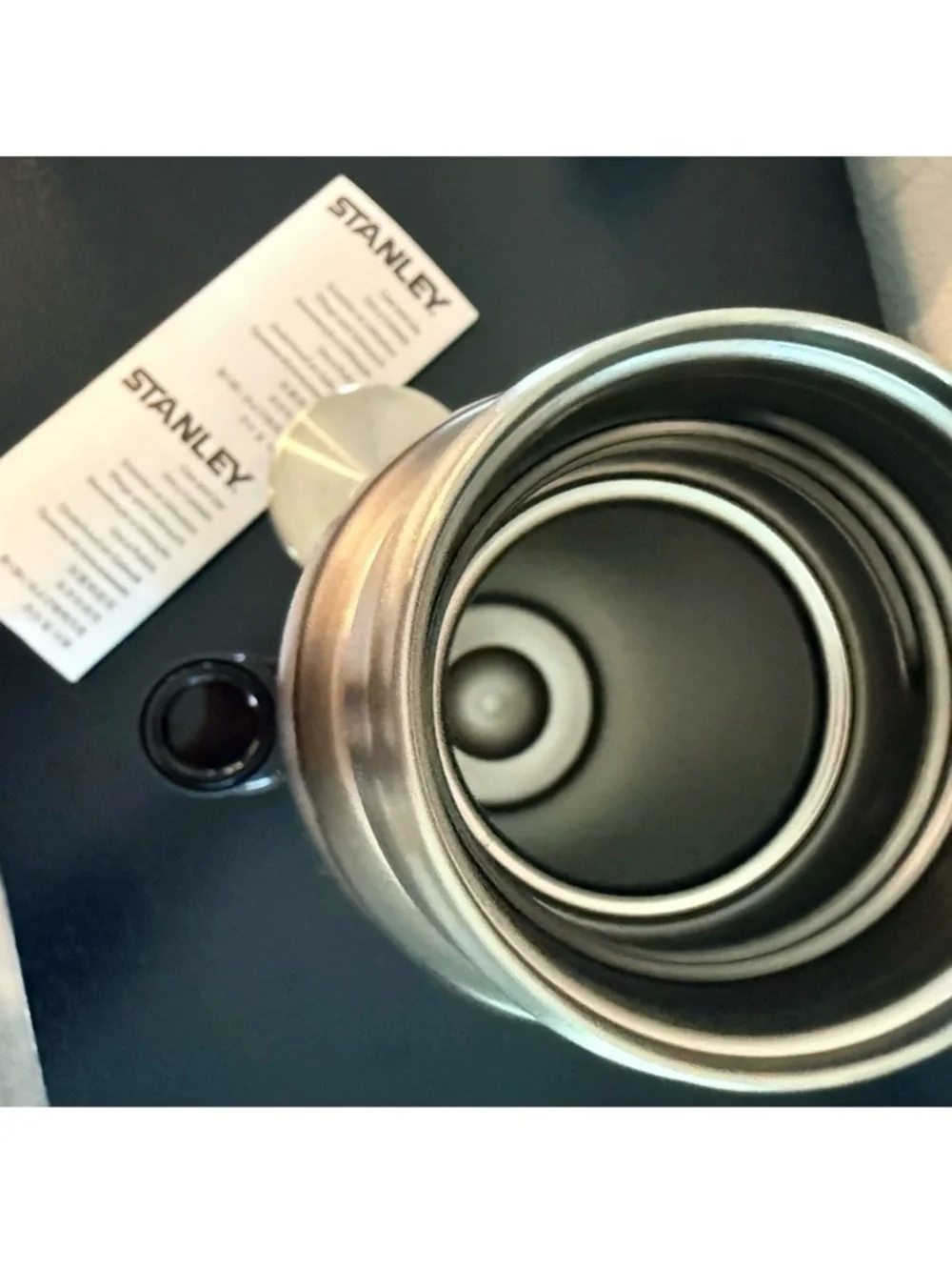 Stanley Matte Black To-Go Vacuum Bottle with Cup - Picture 4 of 4